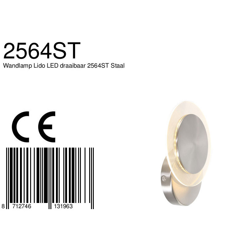 Applique murale moderne en métal et plastique Steinhauer Lido – Image 8