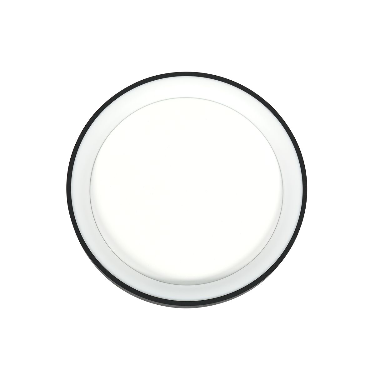 Plafonnier LED Rond Noir et Blanc Épuré Steinhauer Ringlede opaque et noir – Image 10