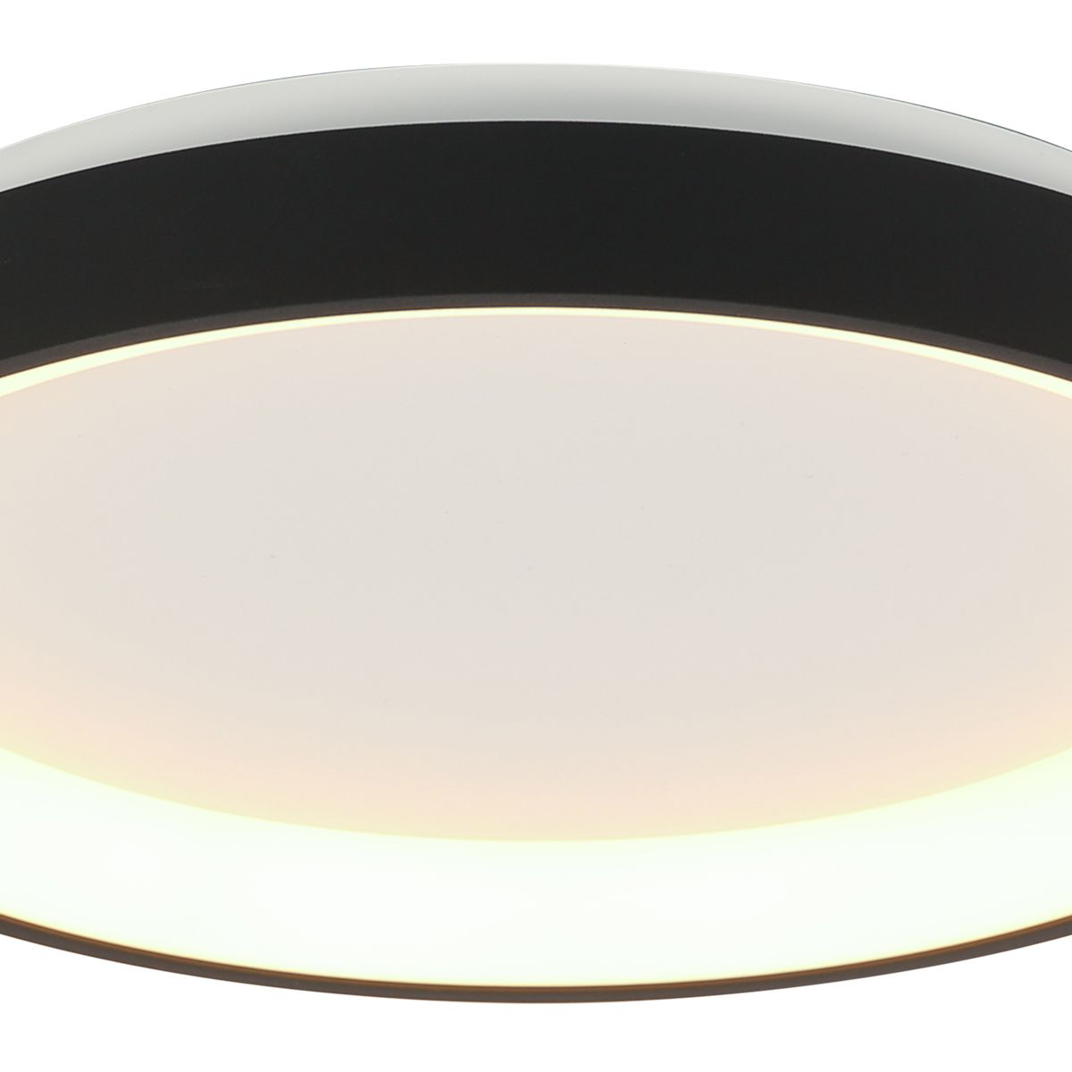 Plafonnier LED Rond Noir et Blanc Épuré Steinhauer Ringlede opaque et noir – Image 6