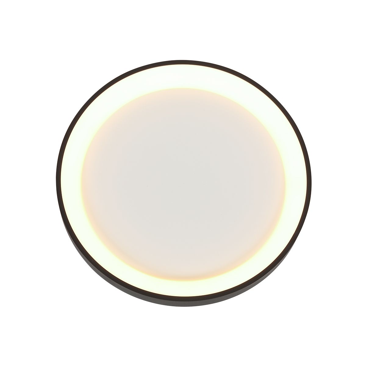Plafonnier LED Rond Noir et Blanc Épuré Steinhauer Ringlede opaque et noir – Image 9