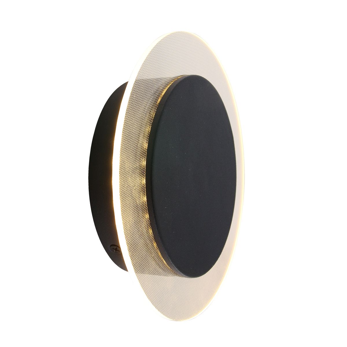 Applique murale moderne en métal et plastique noir Steinhauer Lido – Image 11