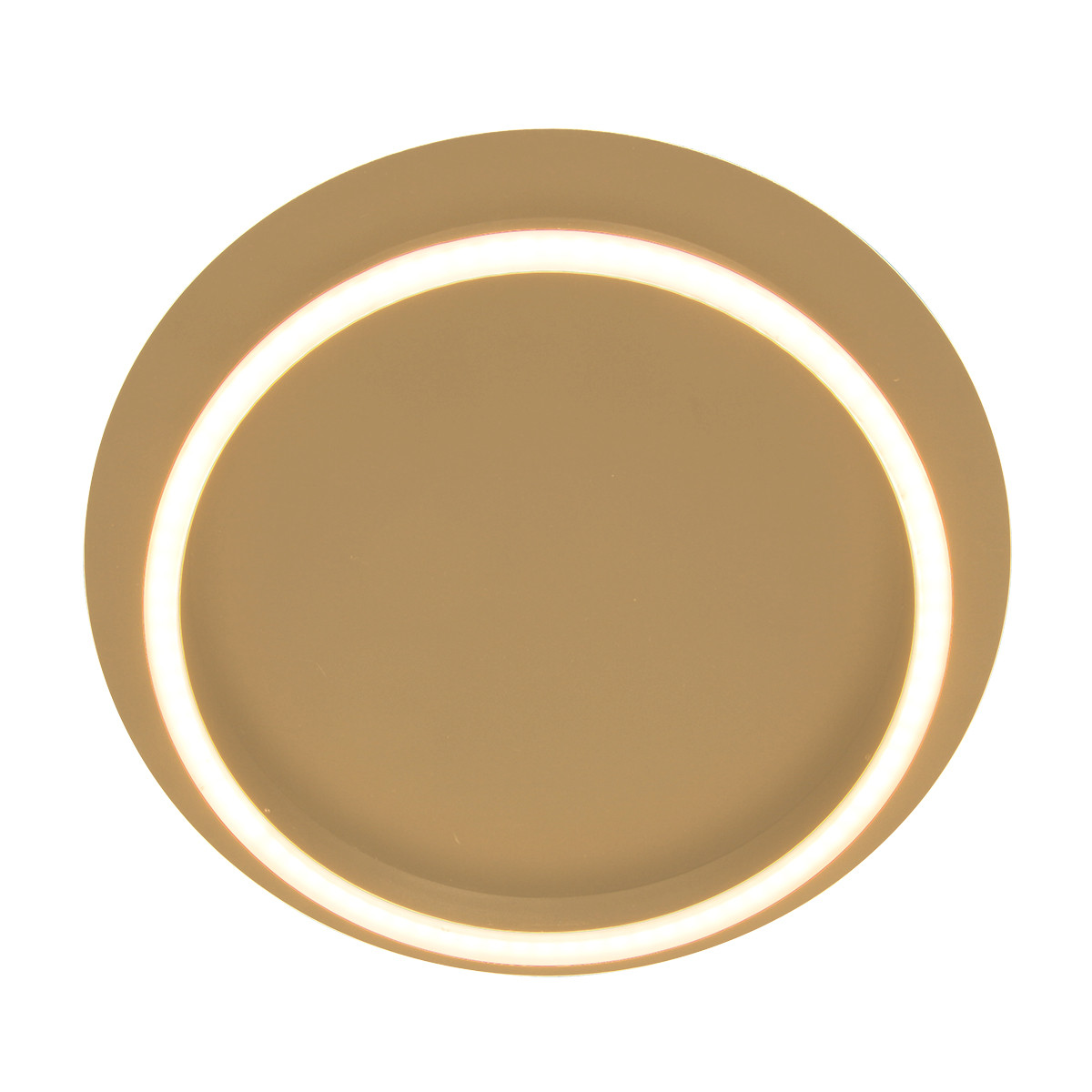 Plafonnier rond en métal / verre doré Steinhauer Ringlux – Image 10