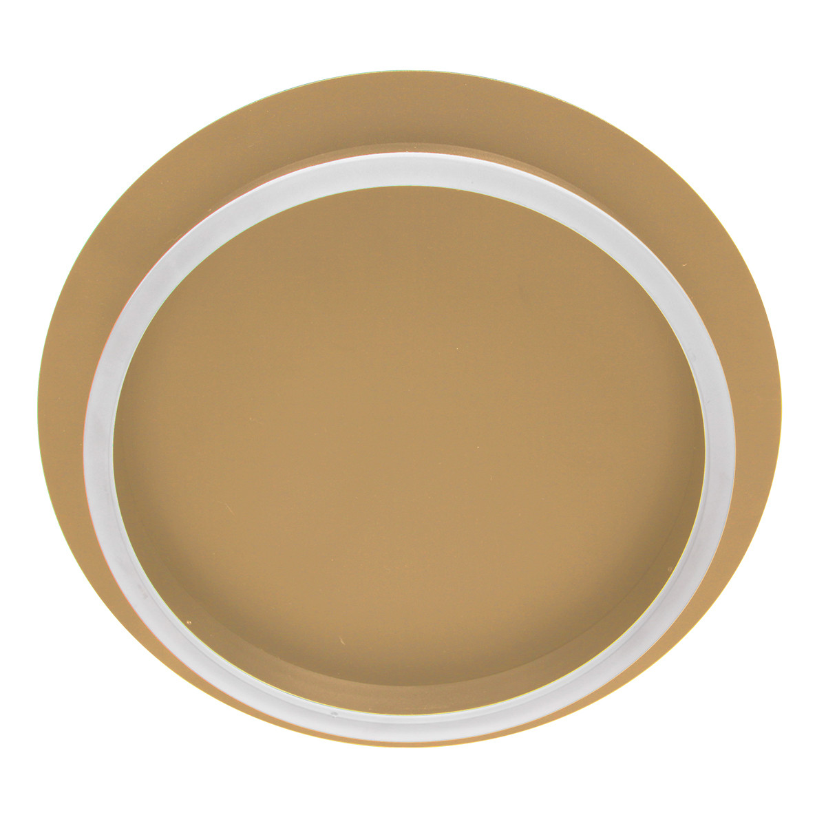 Plafonnier rond en métal / verre doré Steinhauer Ringlux – Image 13