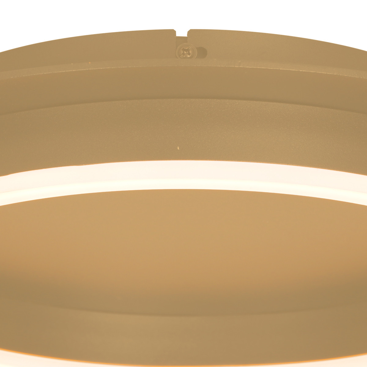 Plafonnier rond en métal / verre doré Steinhauer Ringlux – Image 6