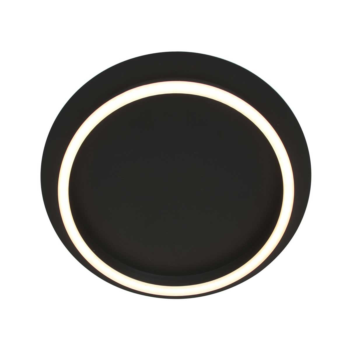 Plafonnier LED sphérique moderne noir mat Steinhauer Ringlux noir – Image 10