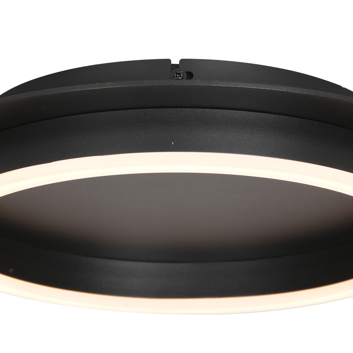 Plafonnier LED sphérique moderne noir mat Steinhauer Ringlux noir – Image 6