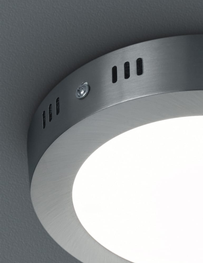 Plafonnier moderne rond Trio Leuchten Cento nickel mate – Image 3