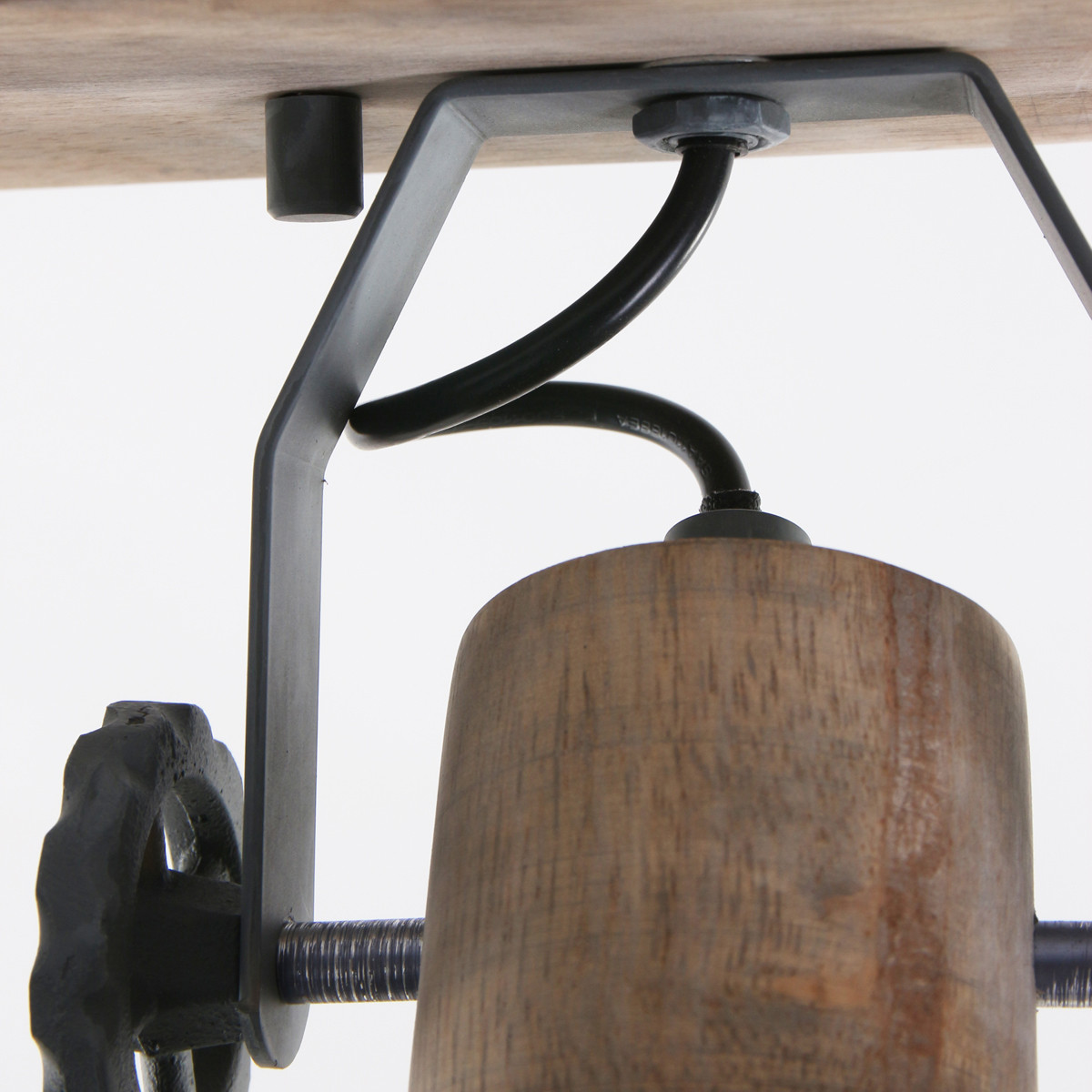 Plafonnier robuste à 2 spots Mexlite York gris – Image 12