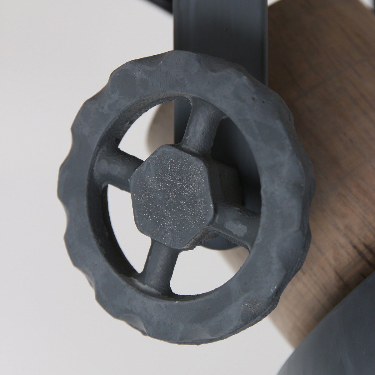 Plafonnier robuste à 2 spots Mexlite York gris – Image 13