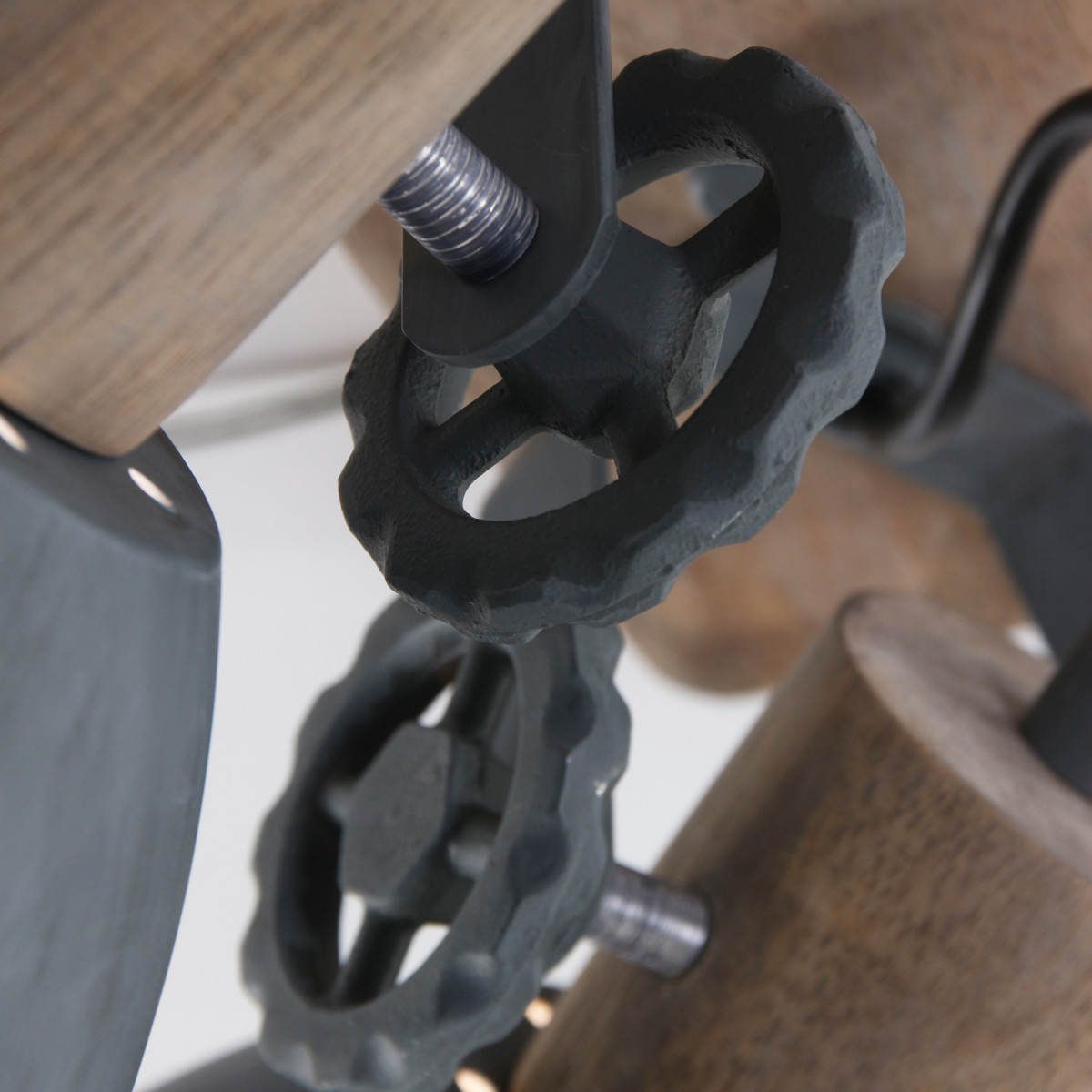 Plafonnier robuste à 2 spots Mexlite York gris – Image 5