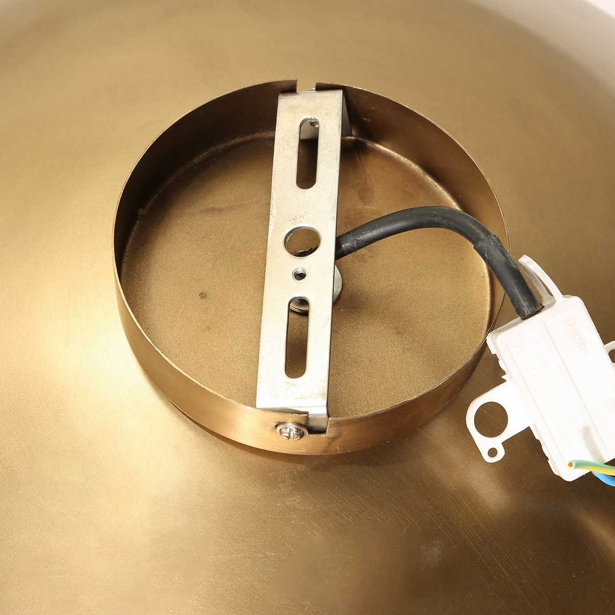 Plafonnier rond doré vintage Anne Light & Home Brass bronze – Image 10