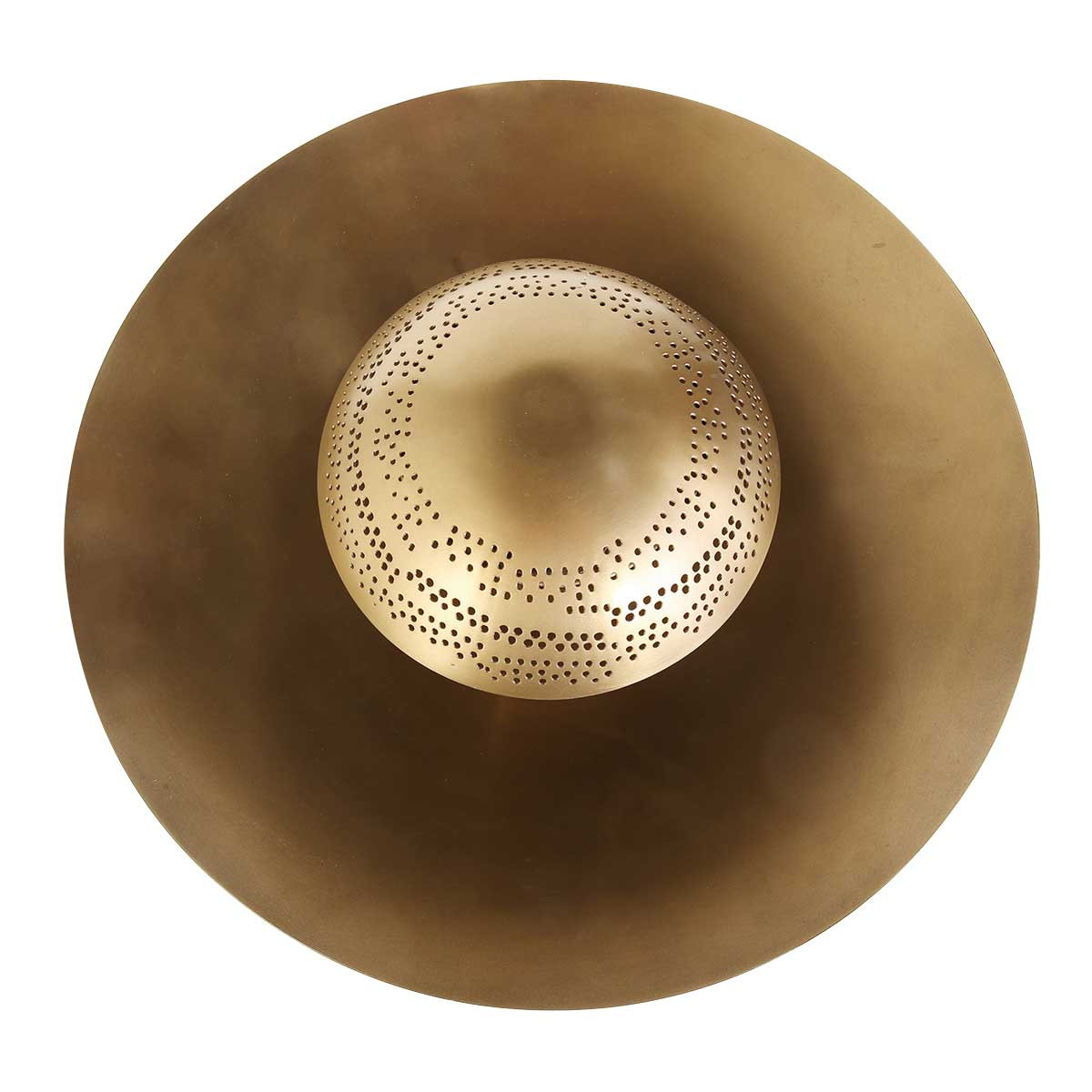 Plafonnier rond doré vintage Anne Light & Home Brass bronze – Image 11