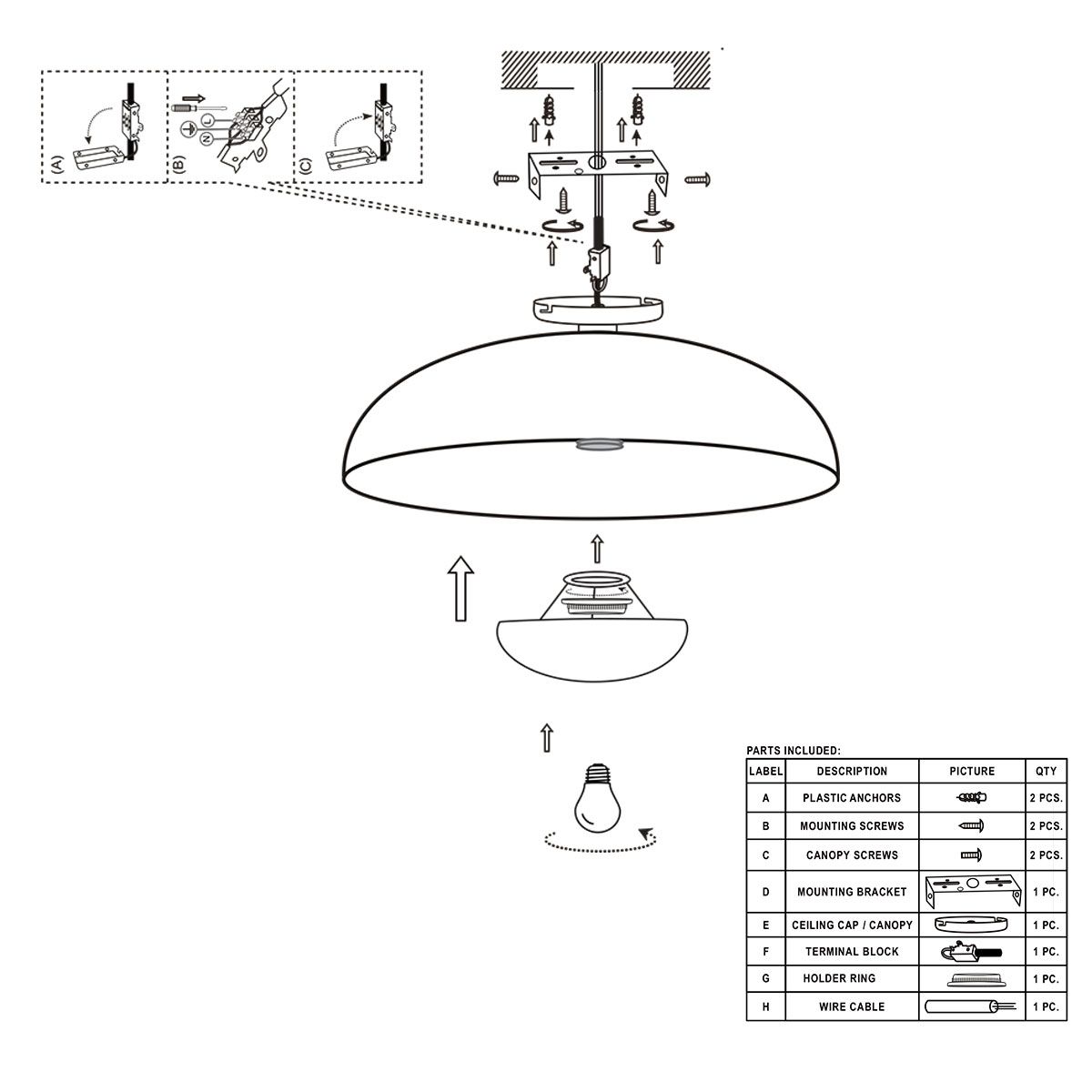 Plafonnier rond doré vintage Anne Light & Home Brass bronze – Image 6
