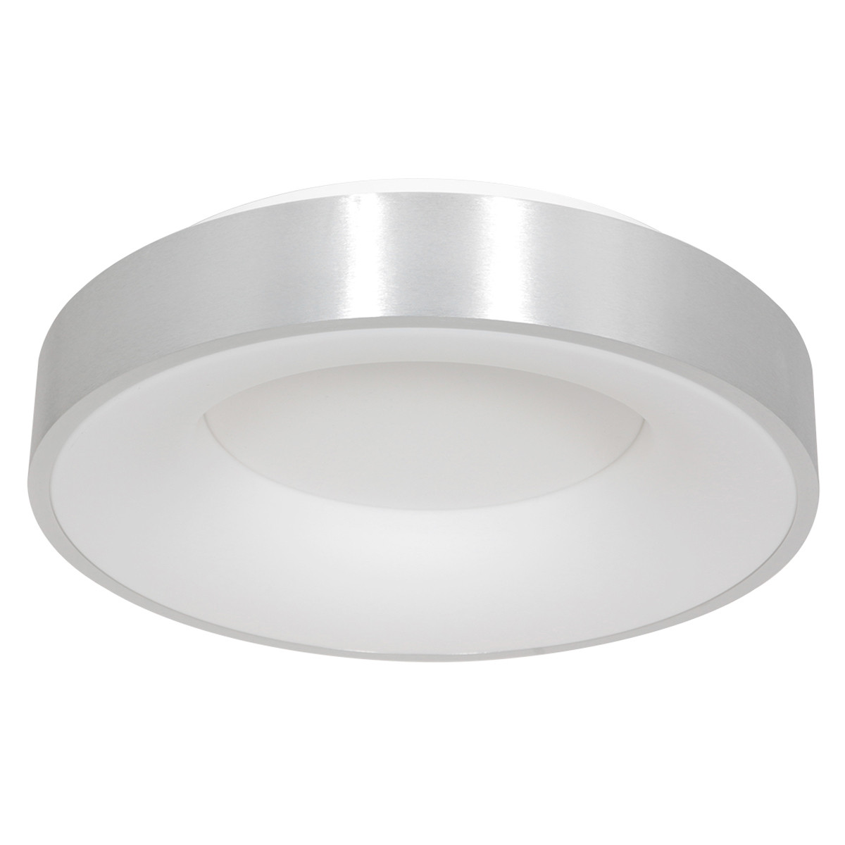Plafonnier rond en métal LED Steinhauer Ringlede argent – Image 2