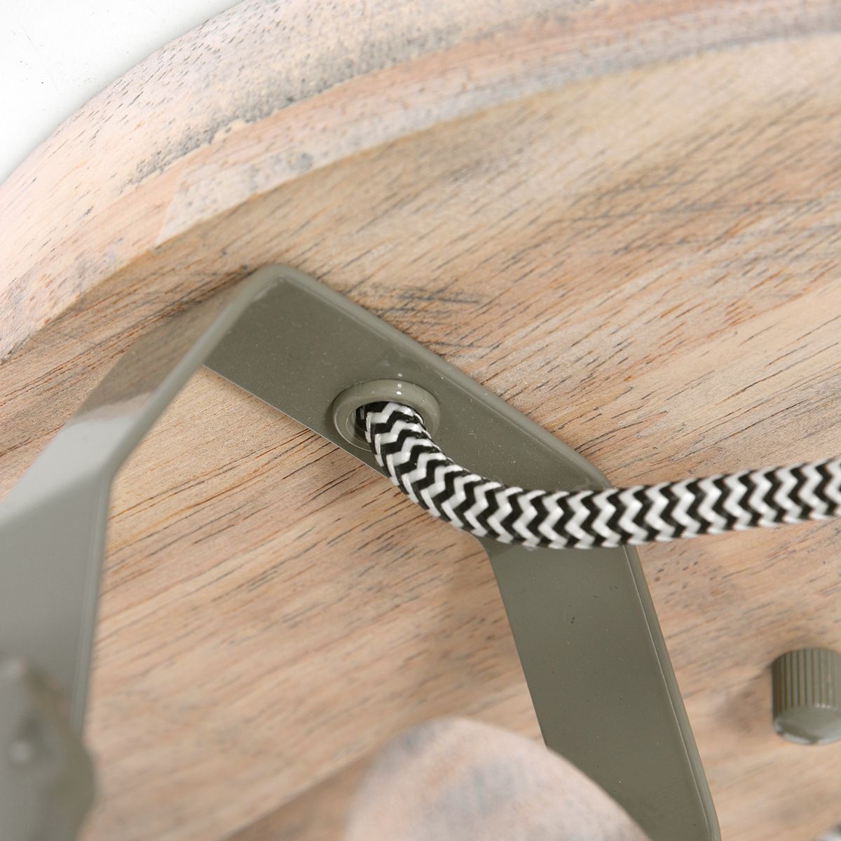 Plafonnier rond résistant trois spots vert Mexlite Gearwood – Image 5