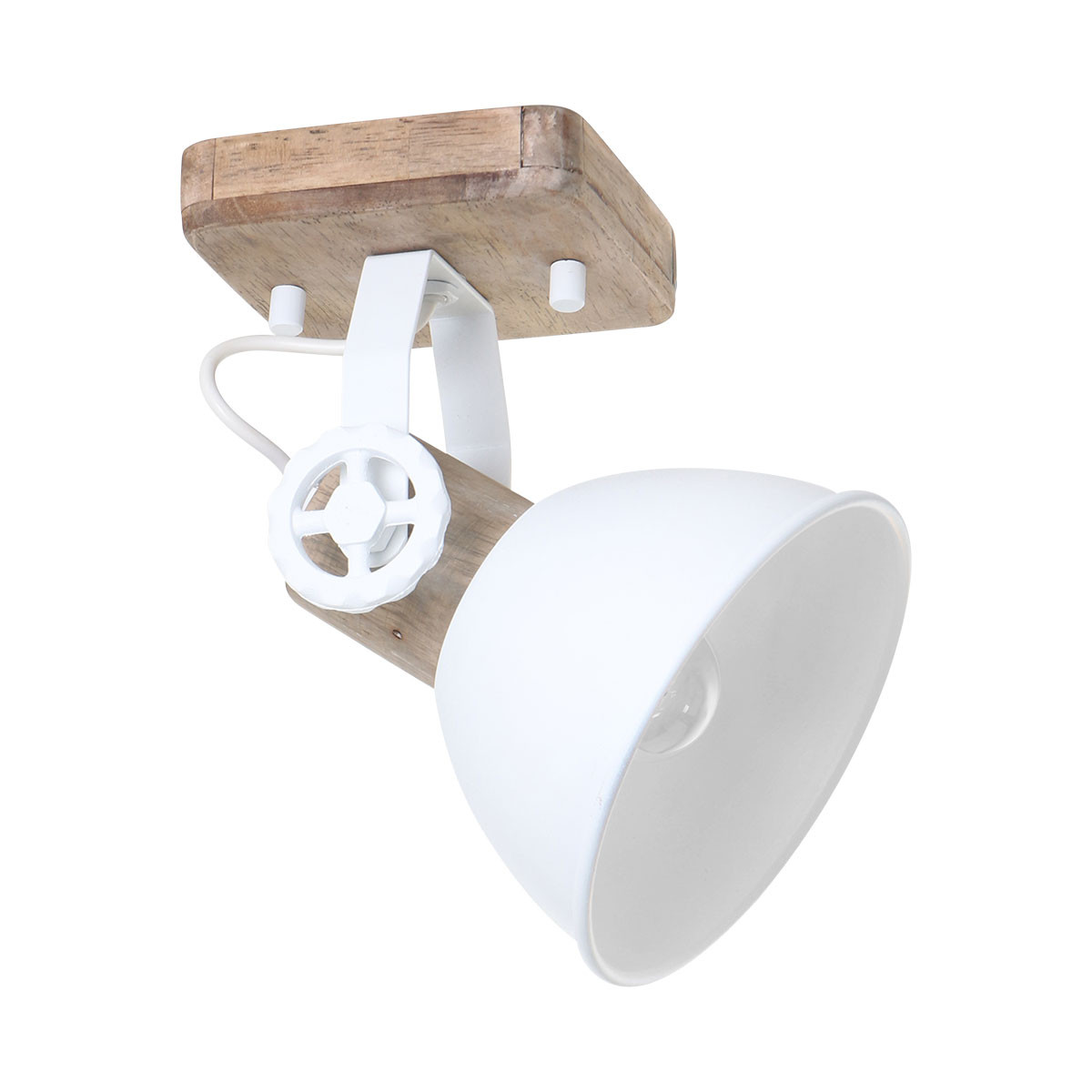 Plafonnier scandinave Mexlite Gearwood blanc – Image 2