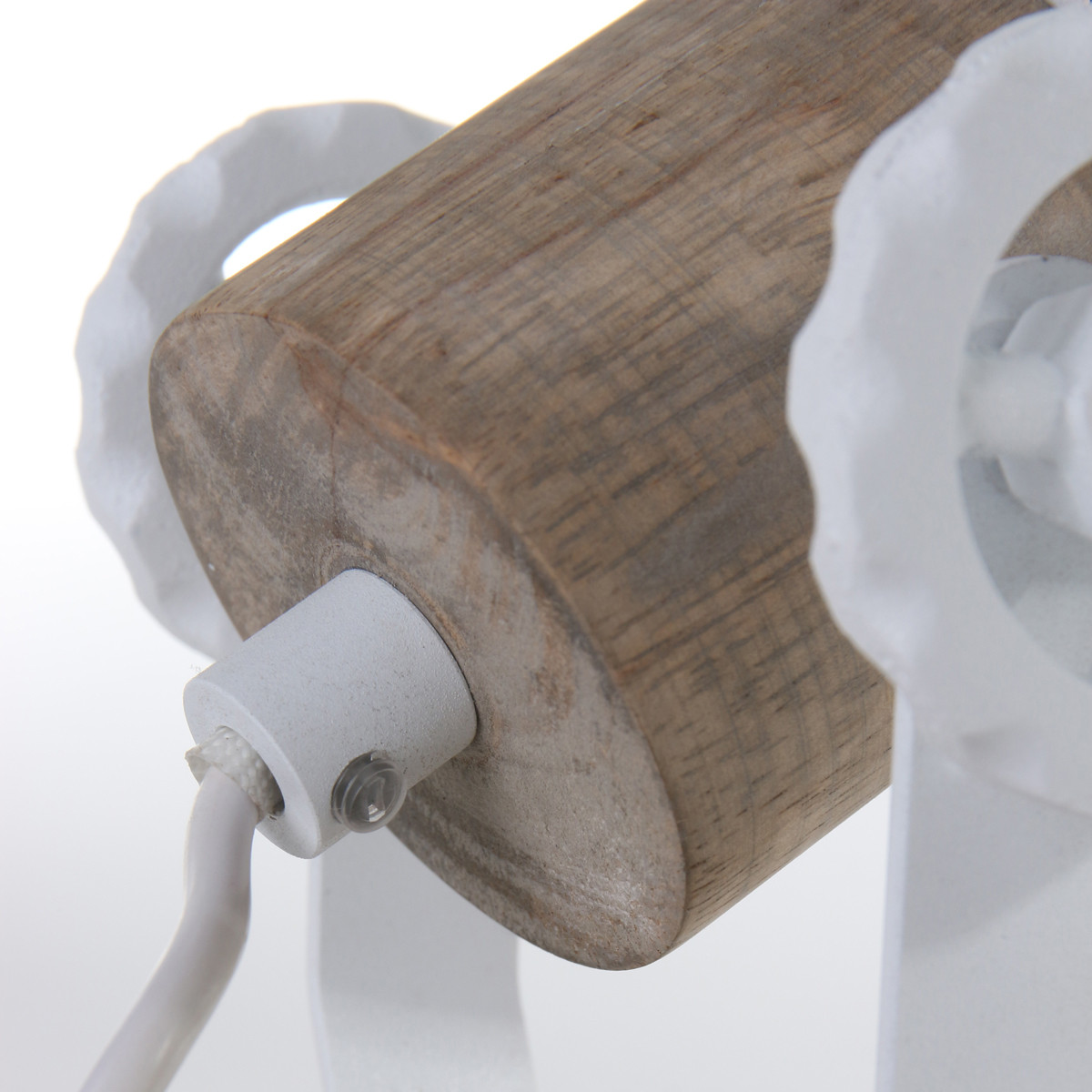 Plafonnier scandinave Mexlite Gearwood blanc – Image 6