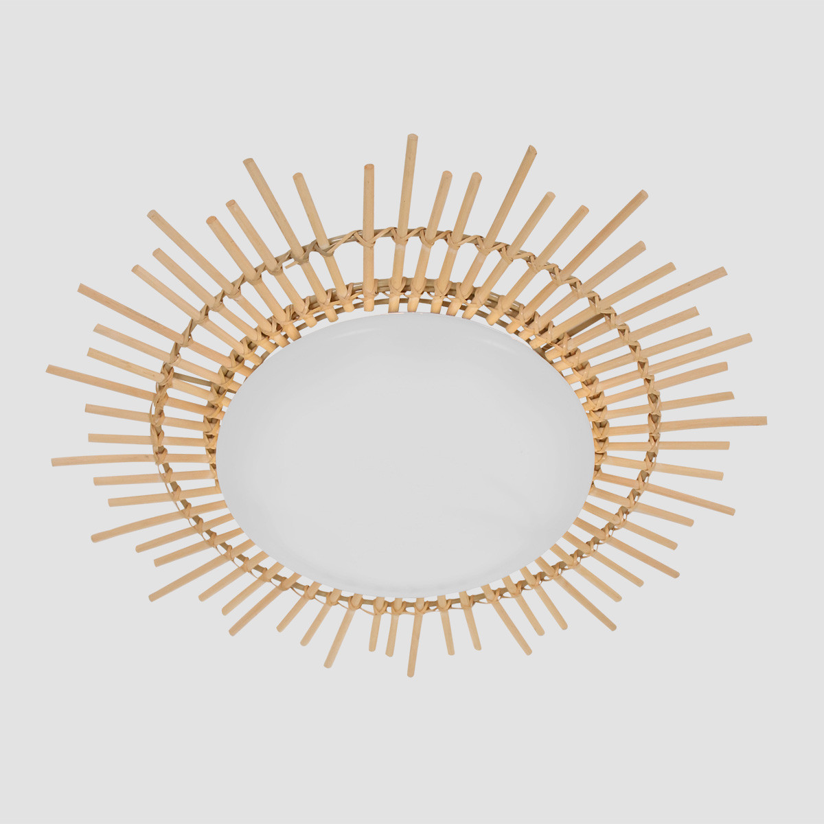 Plafonnier soleil en bambou LED Anne Lighting Aura blanc – Image 10