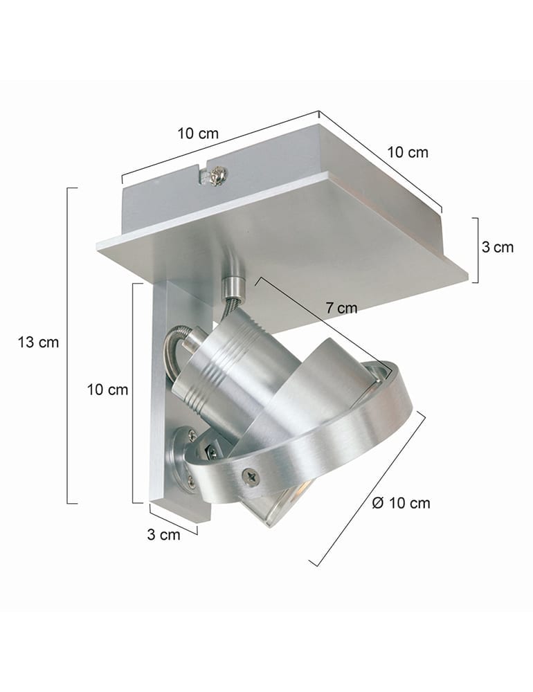 Plafonnier spot industriel Steinhauer Quatro – Image 3