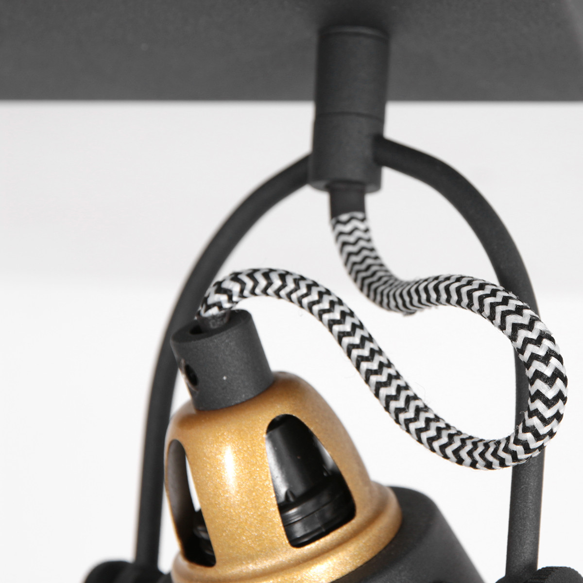 Applique murale industrielle noire à deux lumières réglable Mexlite Nove – Image 11