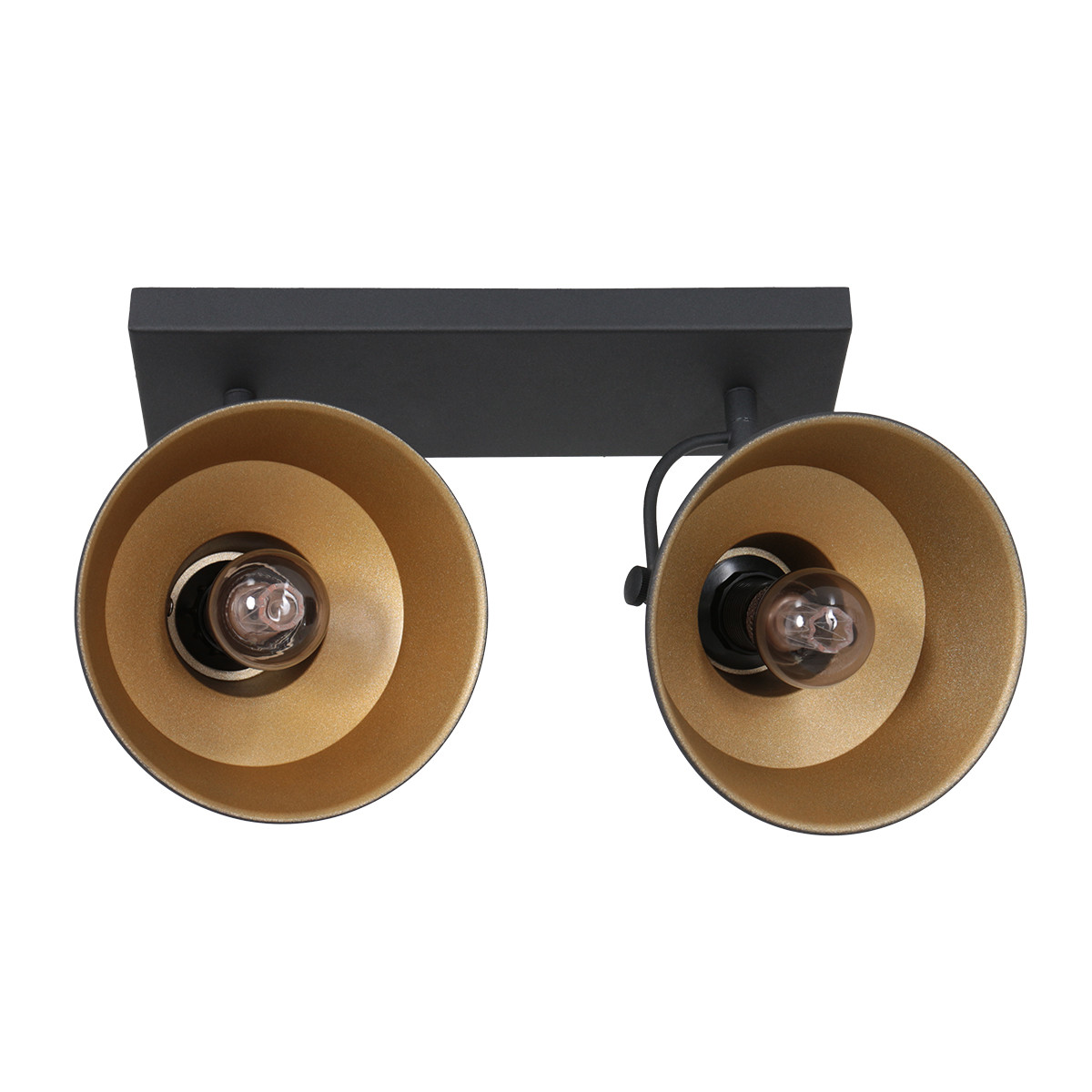 Applique murale industrielle noire à deux lumières réglable Mexlite Nove – Image 12