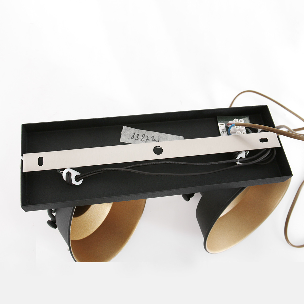 Applique murale industrielle noire à deux lumières réglable Mexlite Nove – Image 16