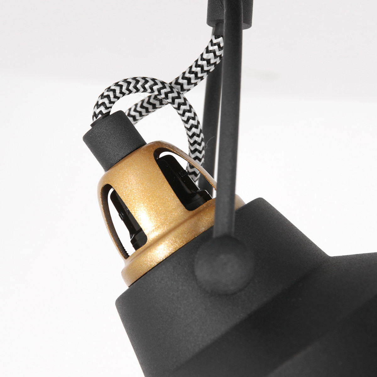 Applique murale industrielle noire à deux lumières réglable Mexlite Nove – Image 5