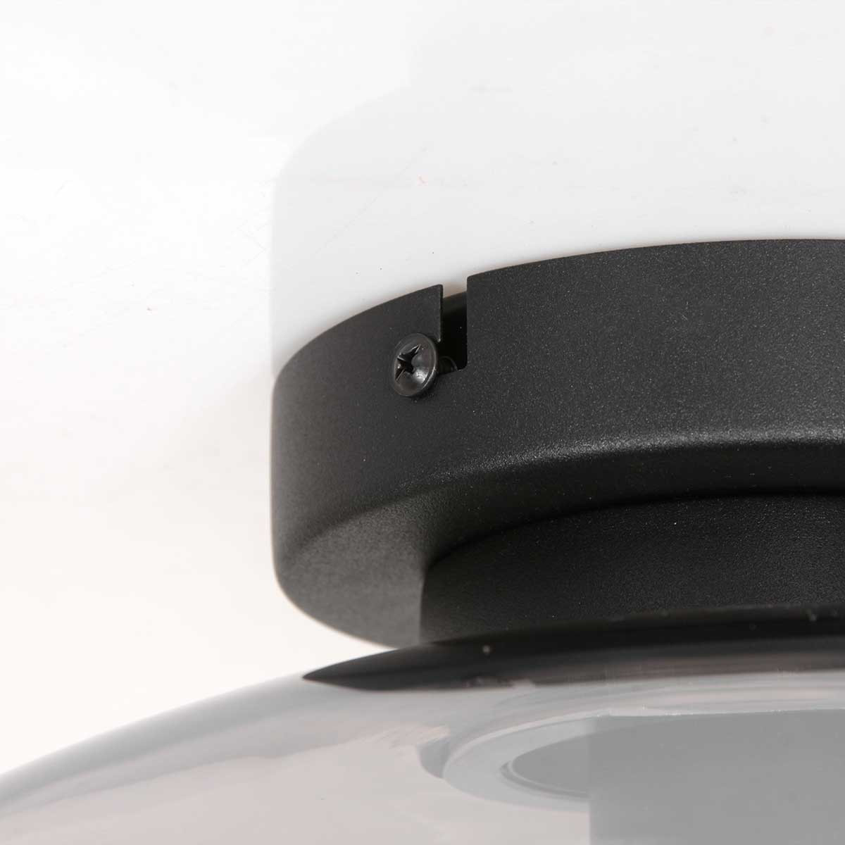 Plafonnier en verre transparent moderne Steinhauer Reflexion – Image 4