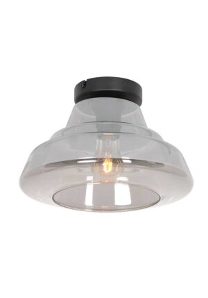 plafonnier-verre-coupole-design-steinhauer-reflexion-noir-3389zw