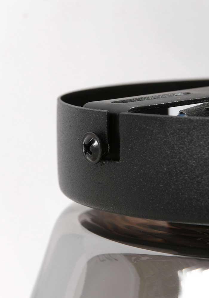 Plafonnier verre coupole design Steinhauer Reflexion noir – Image 8