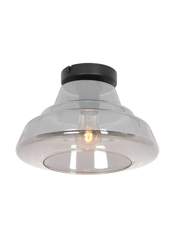 plafonnier-verre-coupole-design-steinhauer-reflexion-noir-3389zw