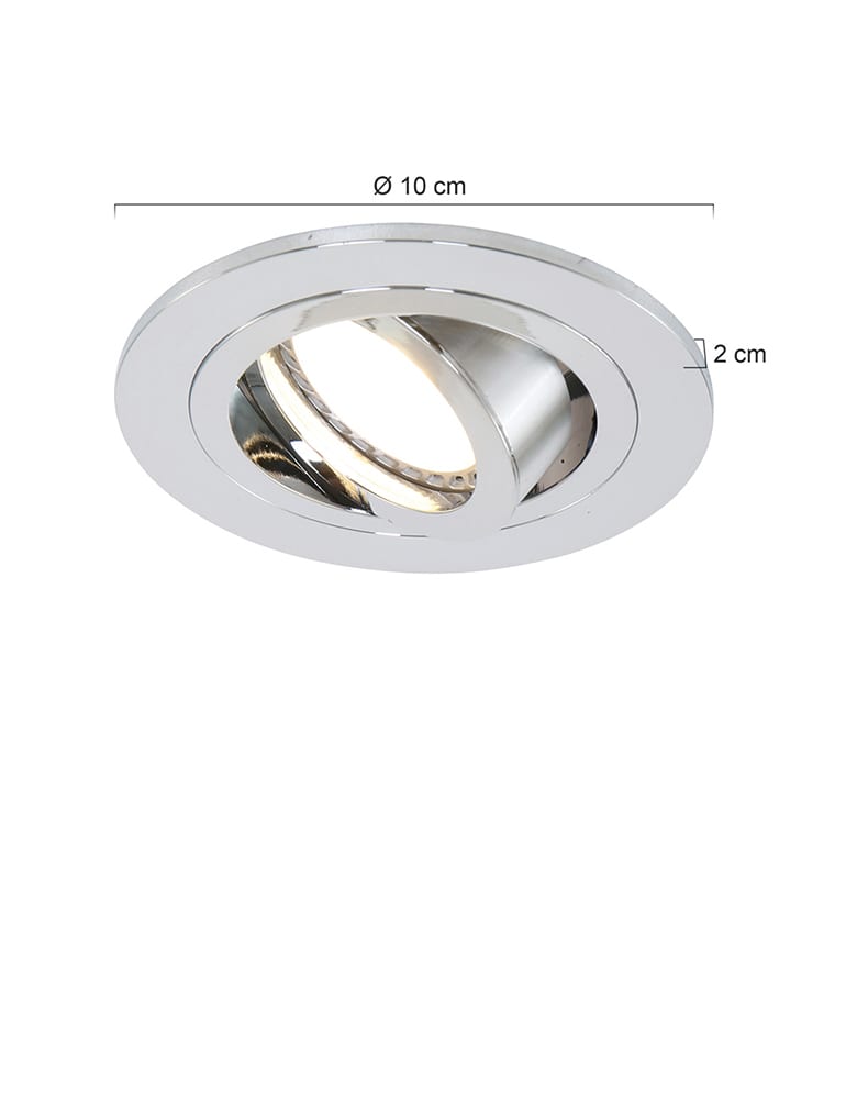 Spot encastré finition chrome brillant Steinhauer Promotion Pelite spot – Image 6