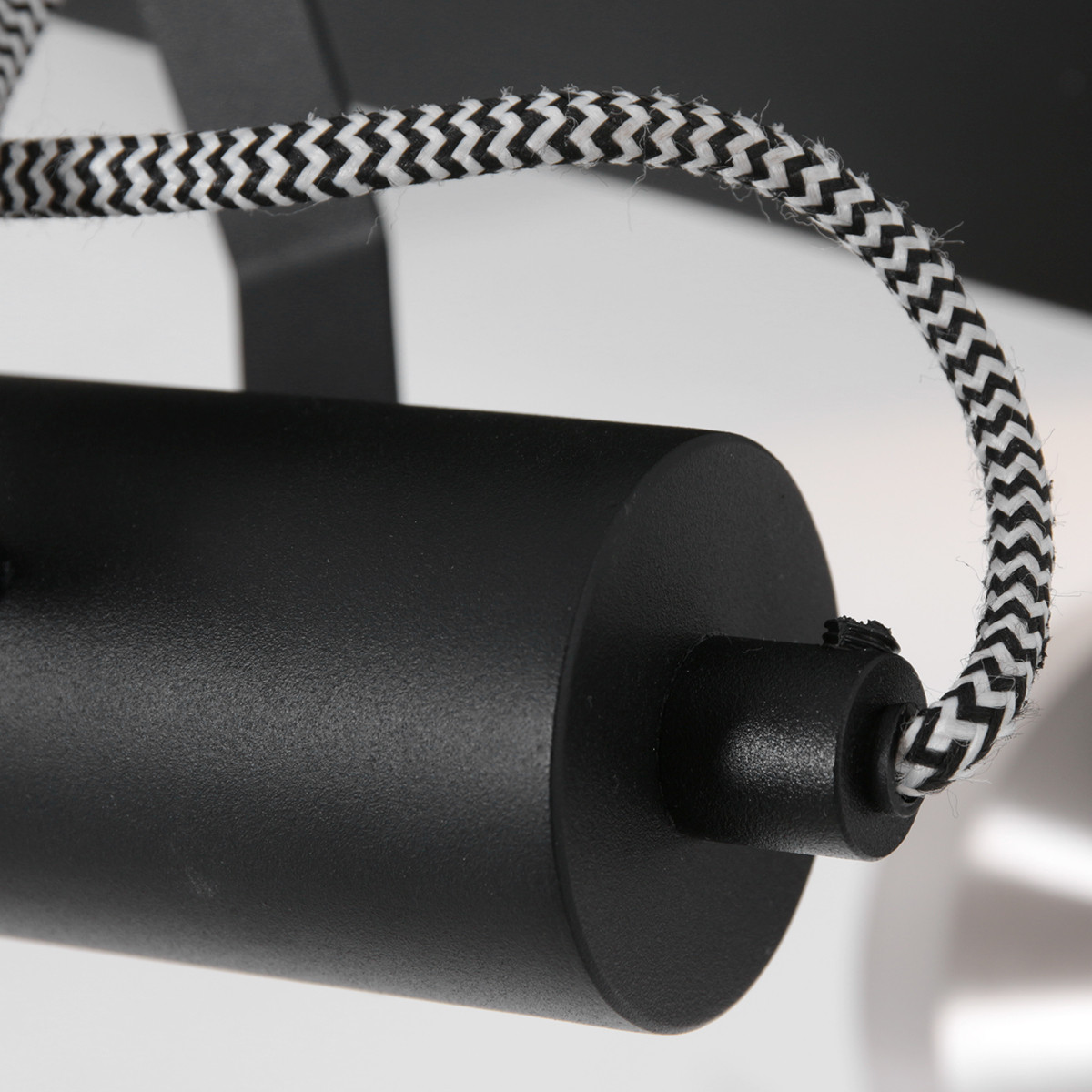 Double spot noir / acier en forme de lanterne Mexlite Acier – Image 12