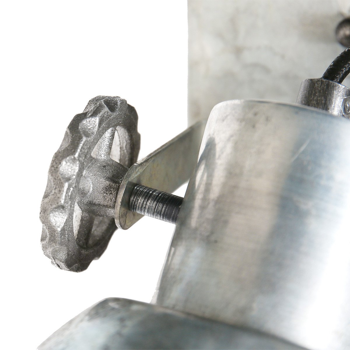 Spot de plafond industriel argenté simple Mexlite Gearmetal nickel – Image 4