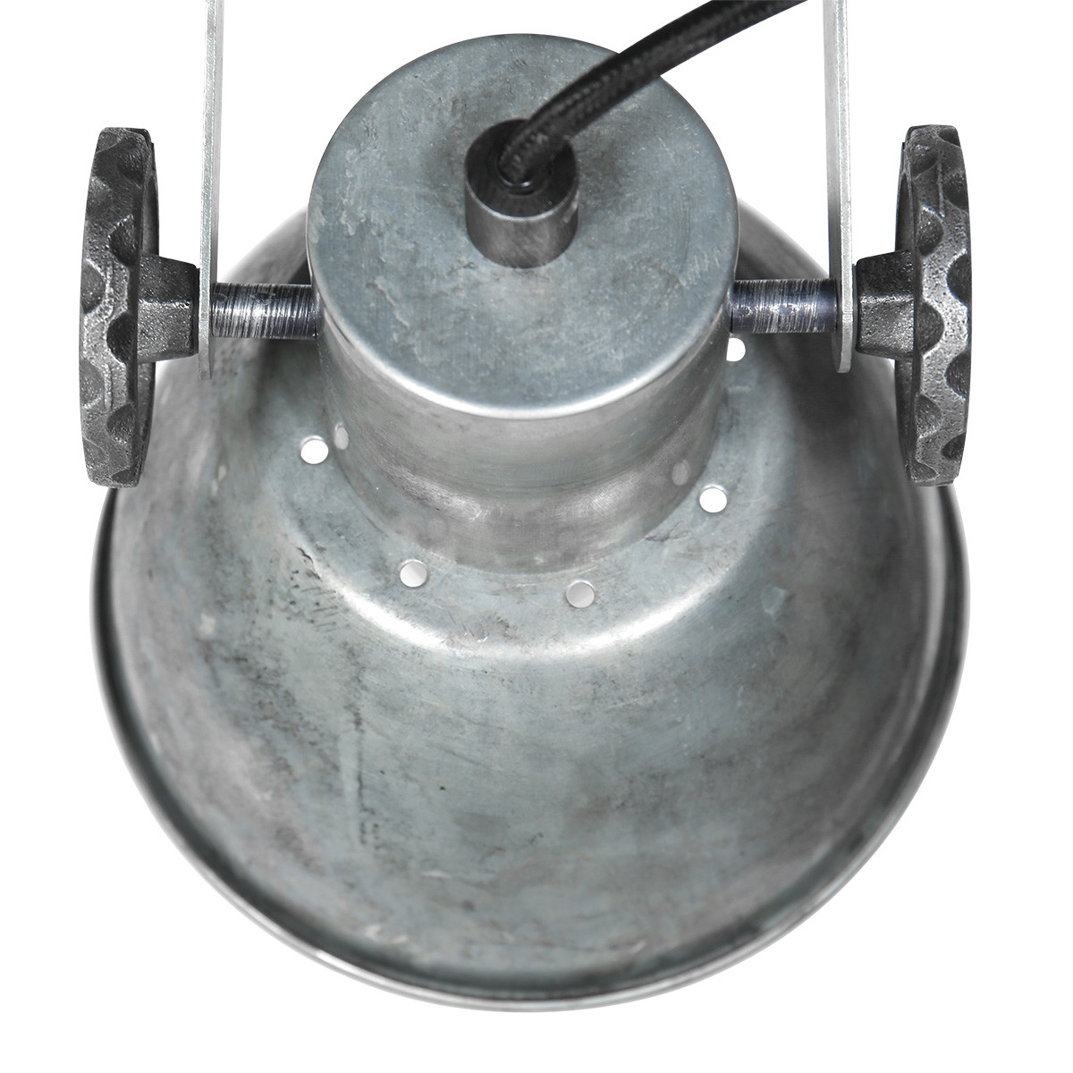 Spot de plafond industriel argenté simple Mexlite Gearmetal nickel – Image 6