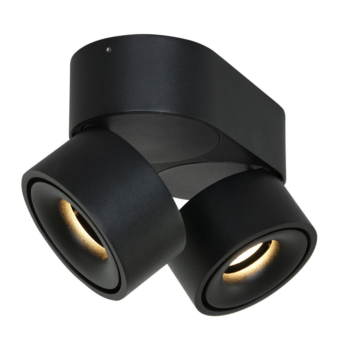 Spot moderne en métal et plastique noir Mexlite Fez Black – Image 11