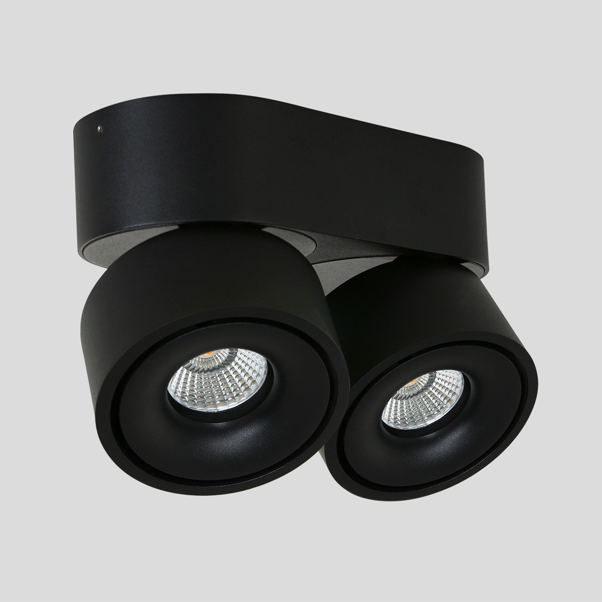 Spot moderne en métal et plastique noir Mexlite Fez Black – Image 14