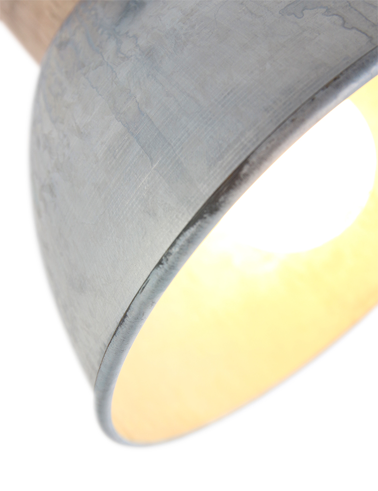 Spot en bois à trois lumières Mexlite Gearwood nickel – Image 8