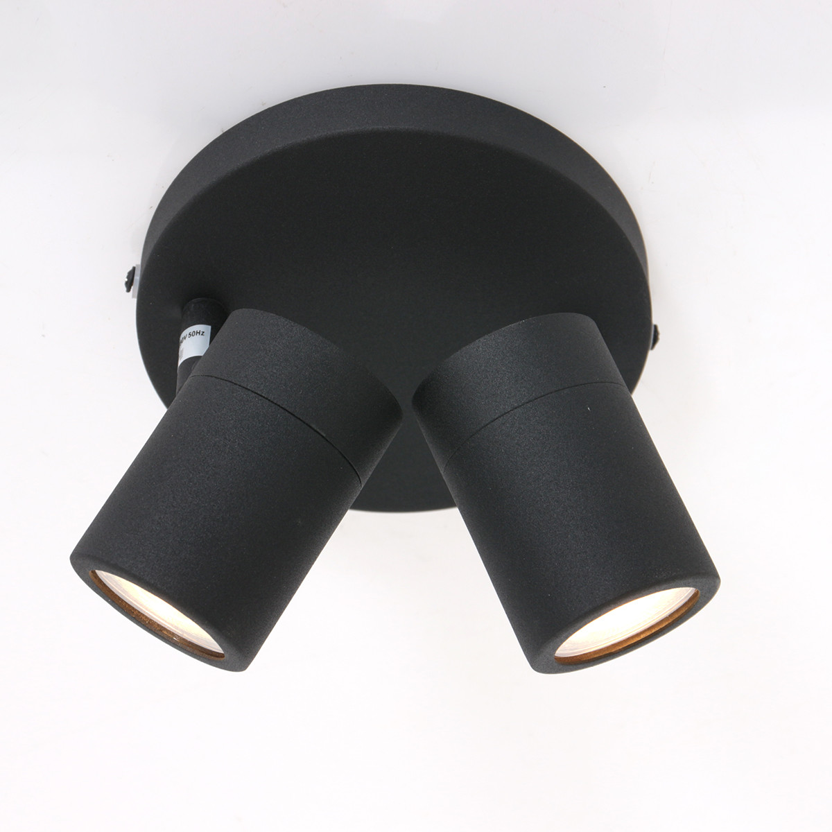 Spot moderne en métal noir Mexlite Upround LED – Image 12