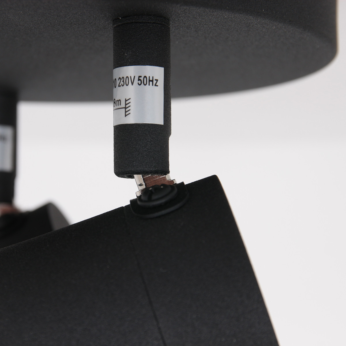 Spot moderne en métal noir Mexlite Upround LED – Image 5