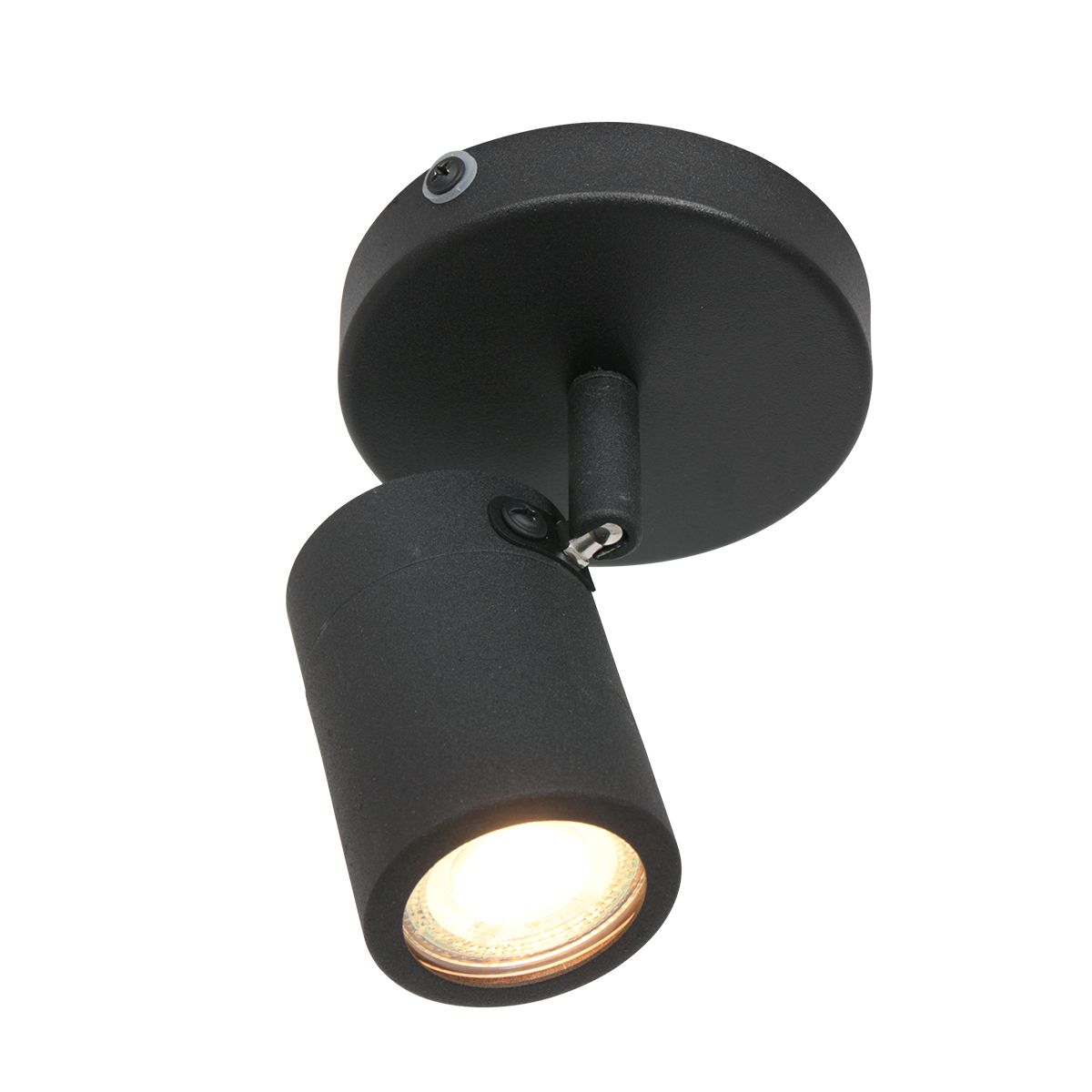 Spot moderne en métal noir Mexlite Upround LED – Image 12