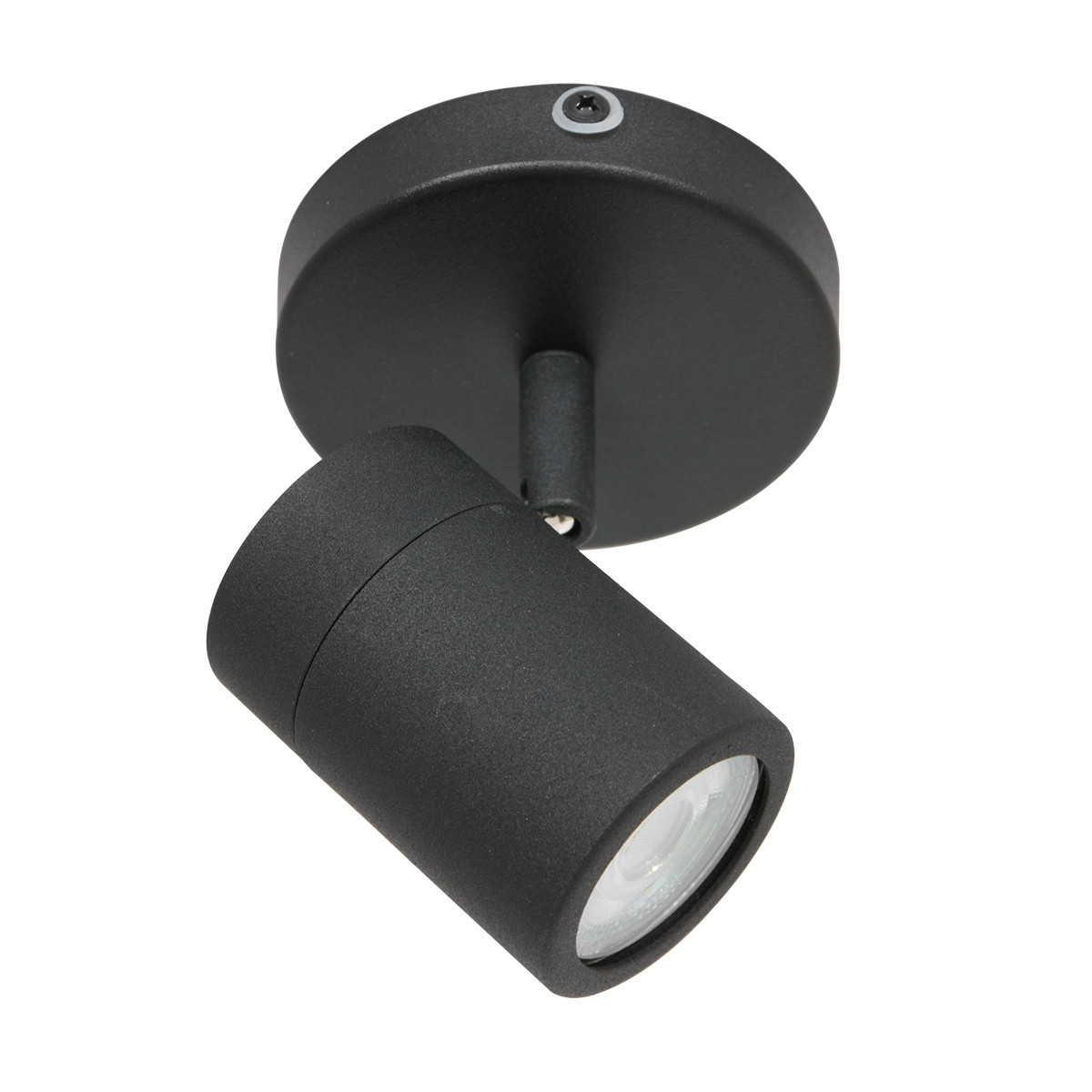 Spot moderne en métal noir Mexlite Upround LED – Image 13