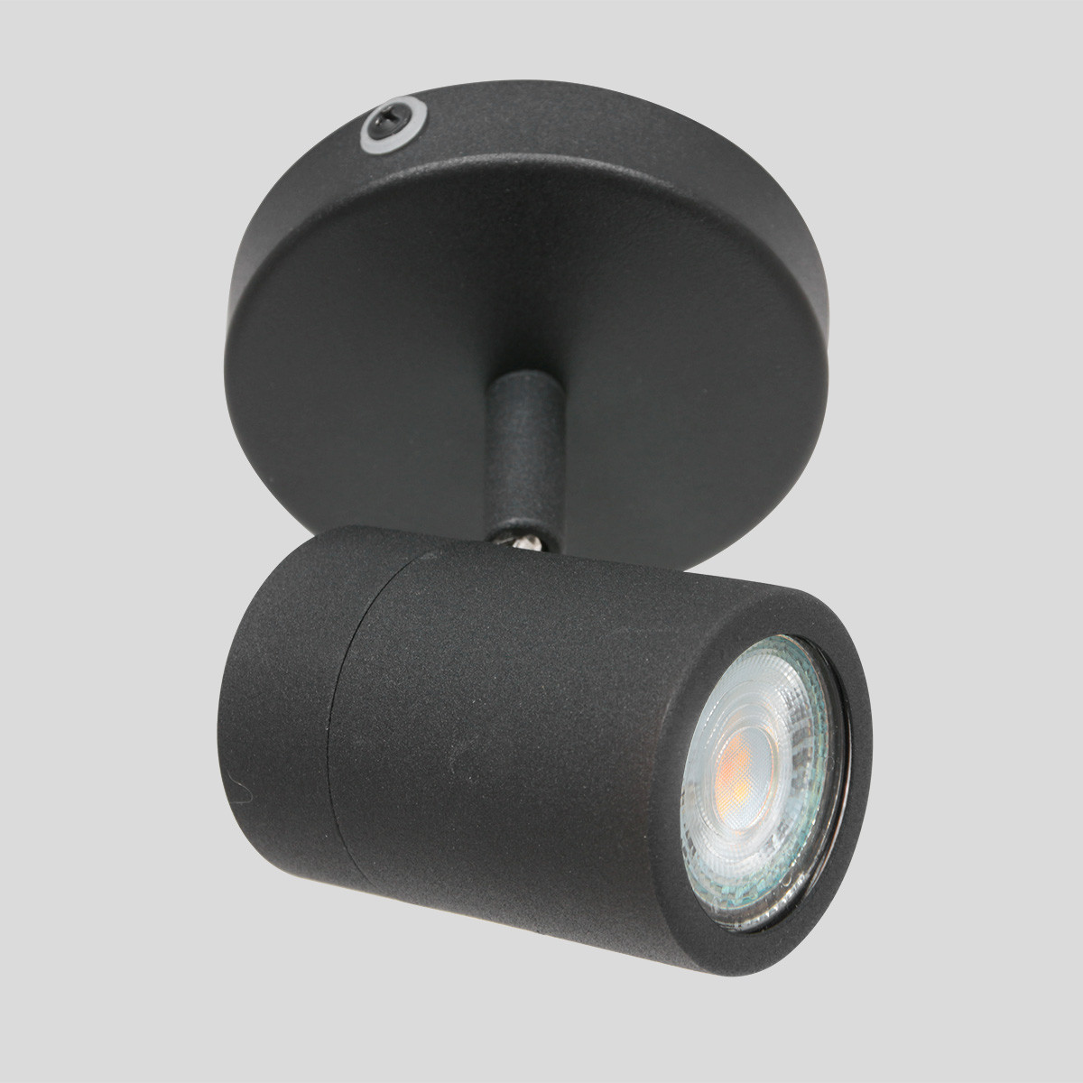 Spot moderne en métal noir Mexlite Upround LED – Image 17