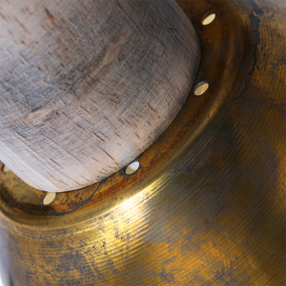 Spot robuste plafond deux lumières bronze Mexlite Gearwood – Image 10