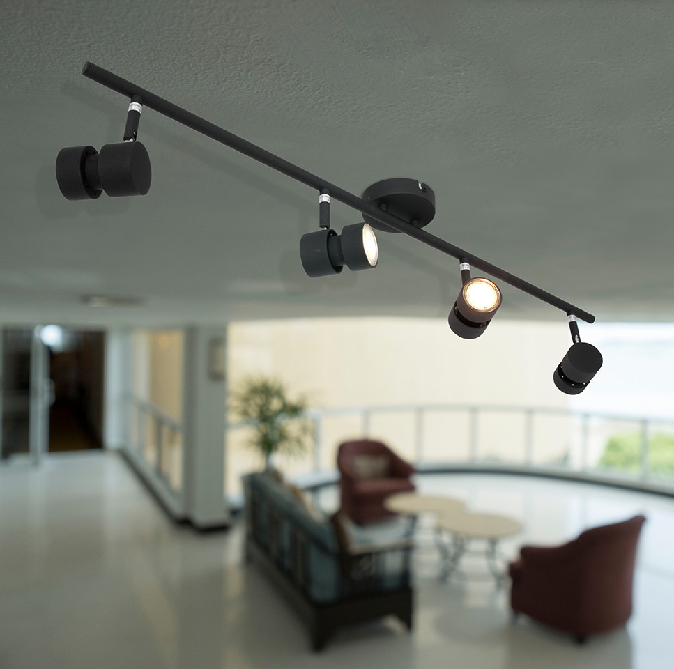 Spots plafond quatre LED noir Steinhauer Natasja – Image 3