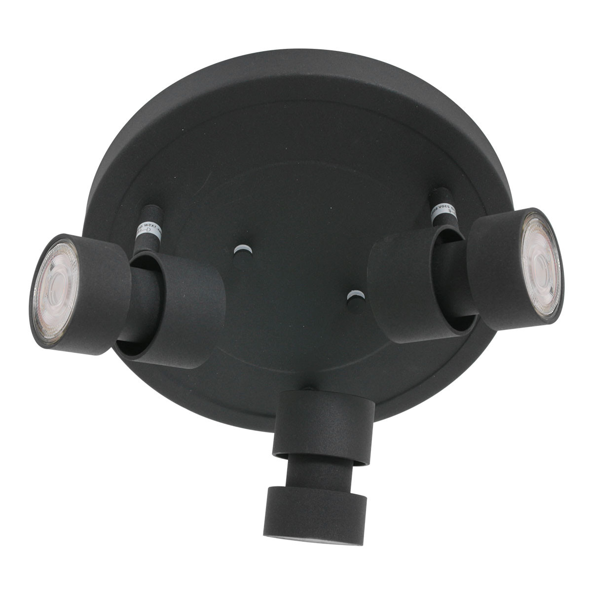 Spots ronds plafond trois LED noir Steinhauer Natasja – Image 2