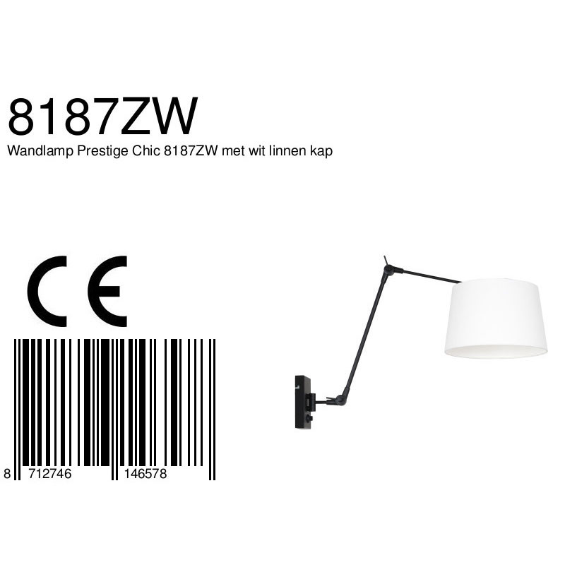 Steinhauer Prestige Chic applique en métal et lin noir et blanc – Image 8