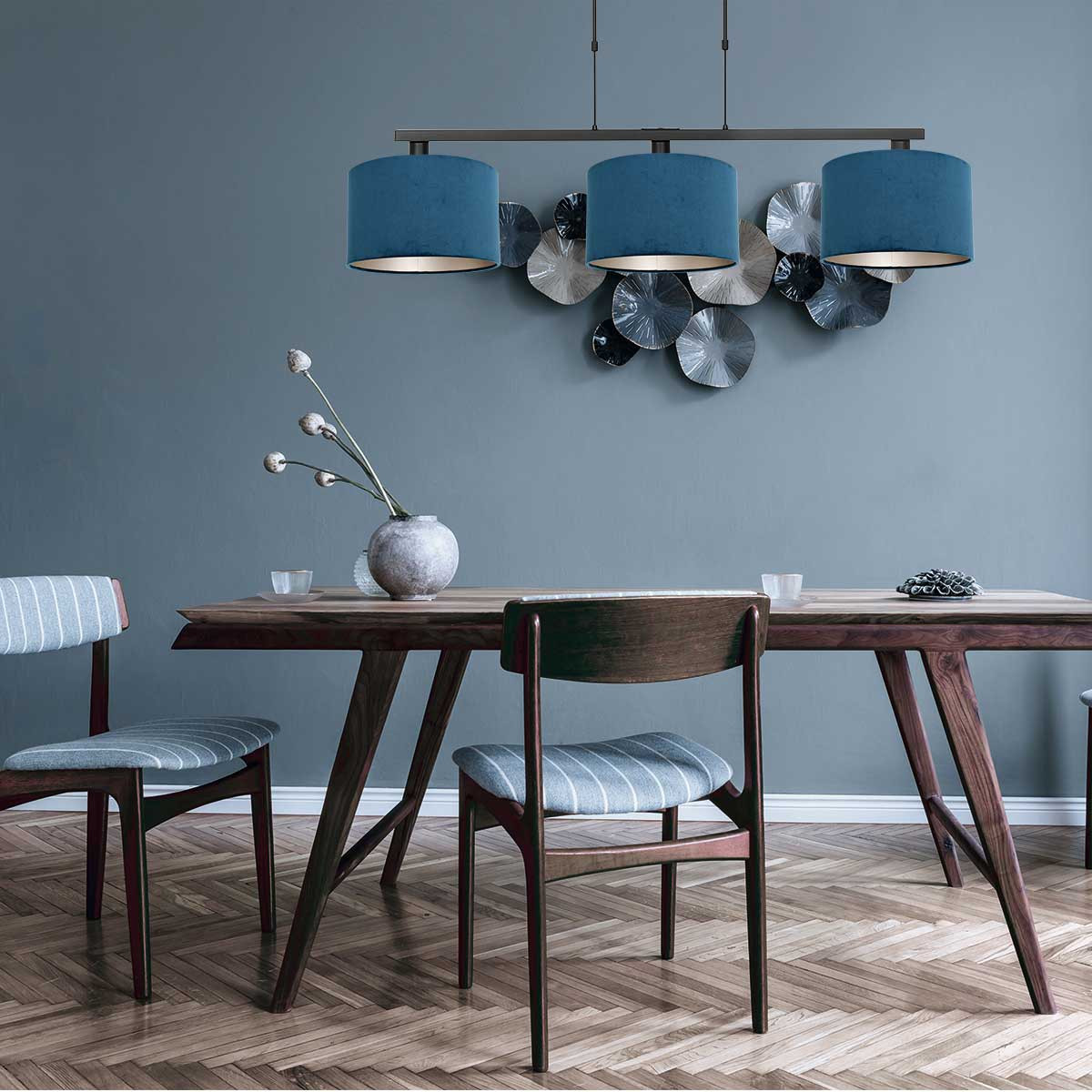 Suspension métallique noire moderne Steinhauer Stang – Image 3