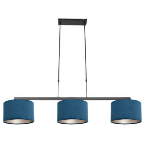 suspension-3-lampes-stylee-steinhauer-stang-bleu-et-noir-3464zw