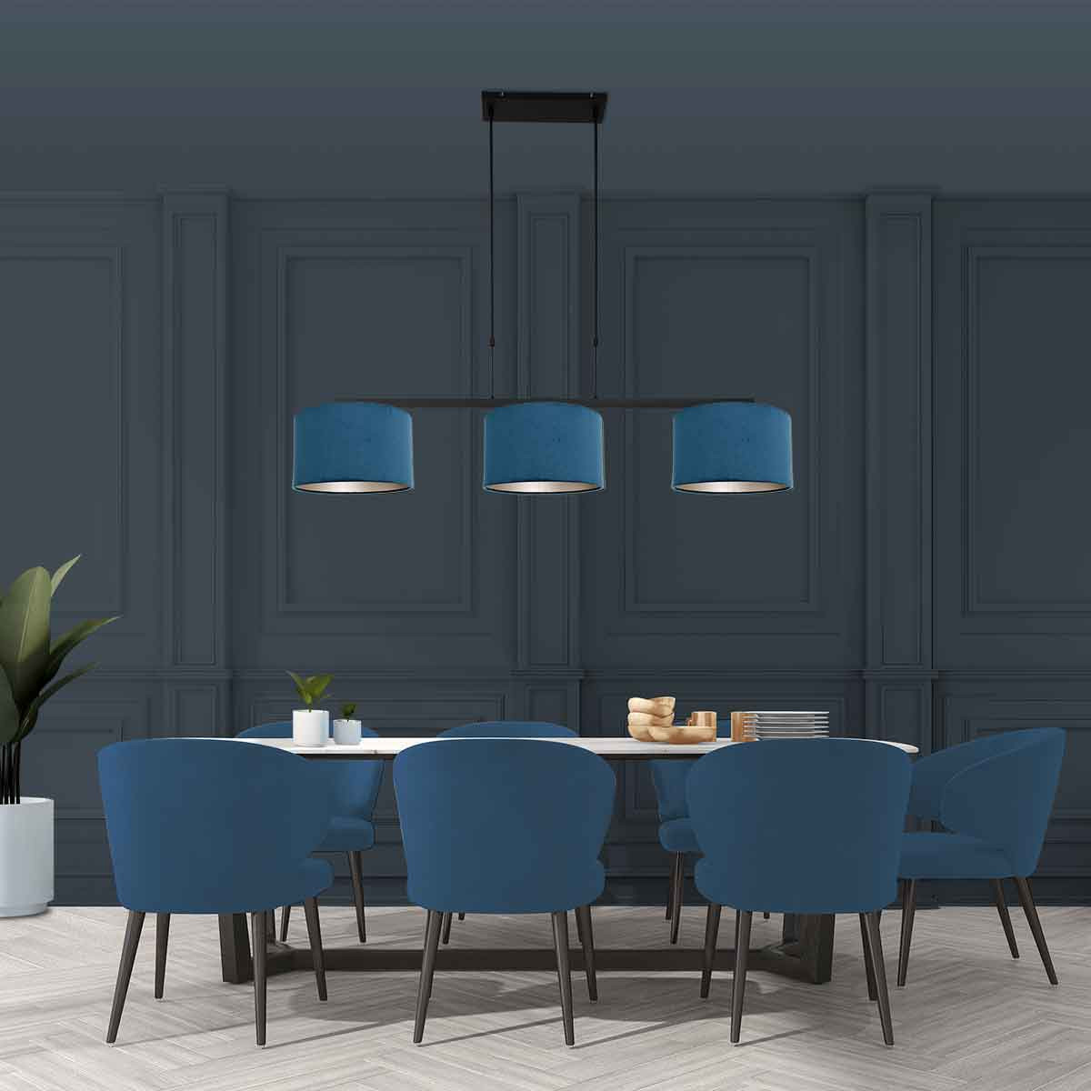 Suspension métallique noire moderne Steinhauer Stang – Image 4